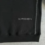 Kroen Featherlock Crew Neck Black (1)